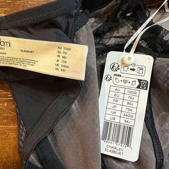 Elomi Women's Charley Plunge Bra: Elegant Floral Embroidery - Picture 4 of 4